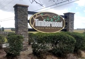 Timberwood Sandblasted Signage