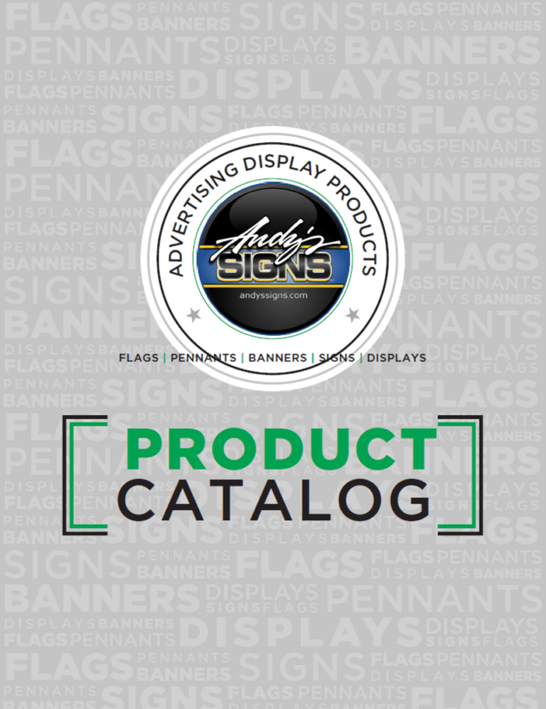 Flag Banner Product Catalog